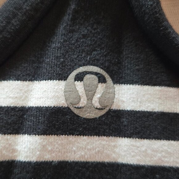 Lululemon Power Y Tank - 4 Discover Stripe White Black - Picture 3 of 4
